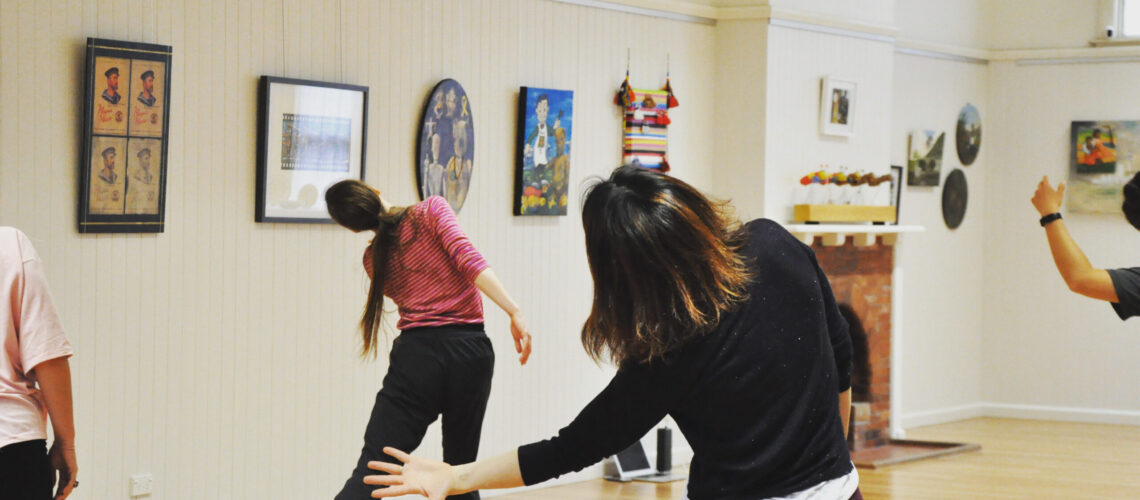 This image was taken by Georgia Giesen for Movement Art Practice 2020, for a Footnote Dance Company Masterclass.
